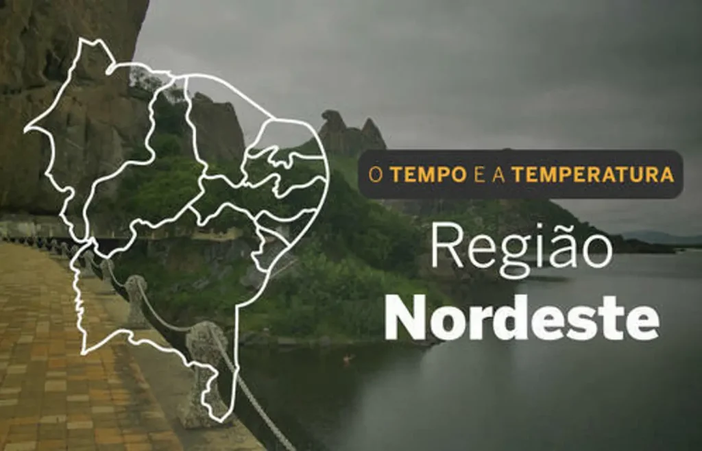 O TEMPO E A TEMPERATURA: possibilidade de chuva no litoral nordestino nesta segunda-feira (11)
