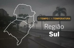 O TEMPO E A TEMPERATURA: sábado (2) chuvoso em grande parte do Sul