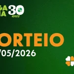 Resultado Mega-Sena 3010: veja os números sorteados hoje (24/05) — concurso de 30 anos